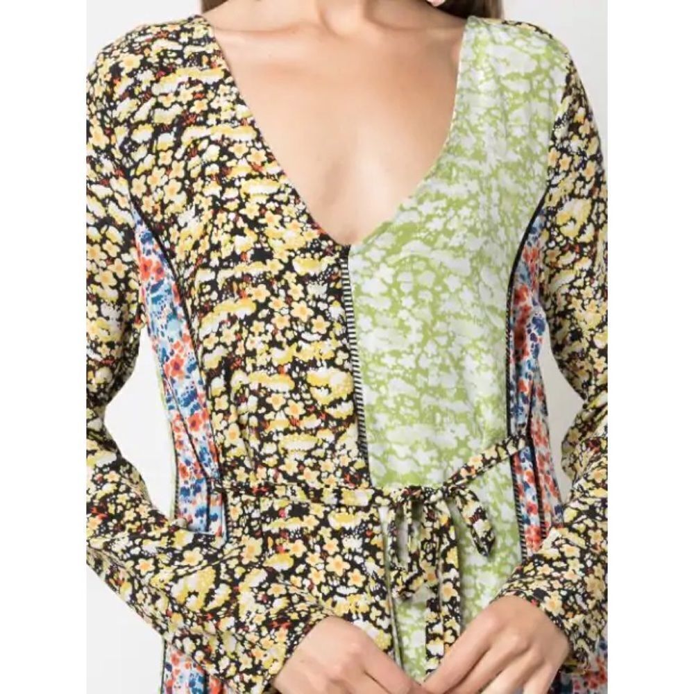 Brand New Stine Goya 100%silk Maca Paneled Dress - Picture 8 of 16
